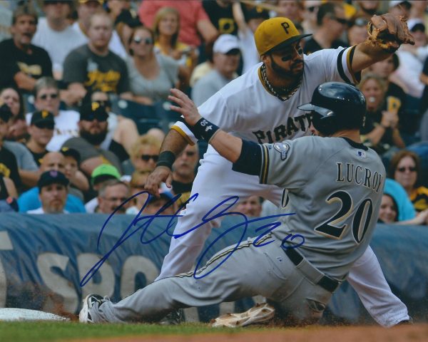 AUTOGRAPHED JONATHAN LUCROY 8X10 Milwaukee Brewers Photo