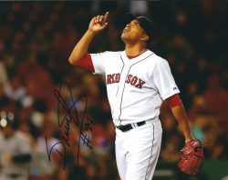 AUTOGRAPHED DALIER HINOJOSA 8X10 Boston Red Sox photo