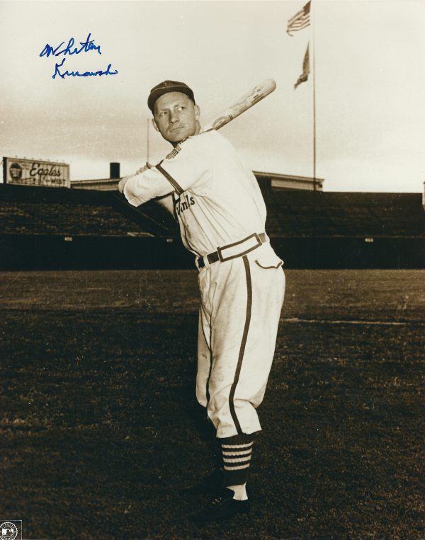 AUTOGRAPHED WHITEY KUROWSKI 8x10 St. Louis Cardinals photo