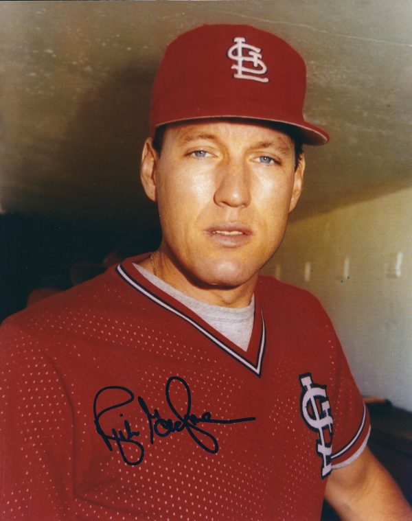 AUTOGRAPHED RICH GEDMAN 8X10 St. Louis Cardinals photo
