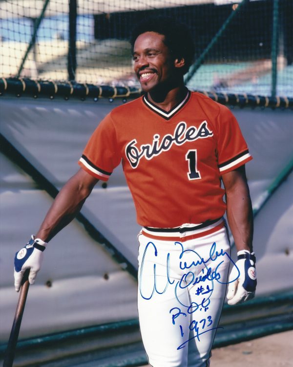 AUTOGRAPHED AL BUMBRY 8X10 Baltimore Orioles Photo