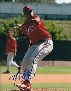 AUTOGRAPHED MIGUEL NUNEZ 8X10 Philadelphia Phillies Photo