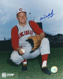 AUTOGRAPHED MOE DRABOWSKY 8x10 Cincinnati Reds Photo