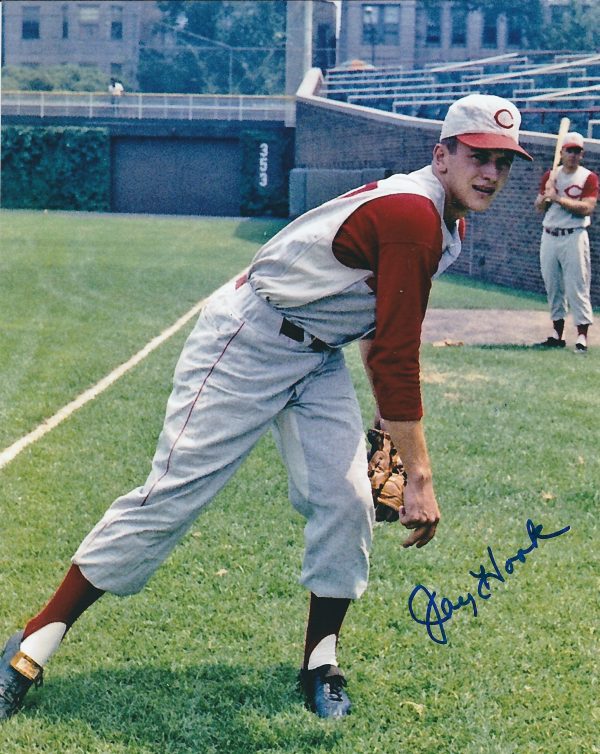 AUTOGRAPHED JAY HOOK 8X10 Cincinnati Reds Photo