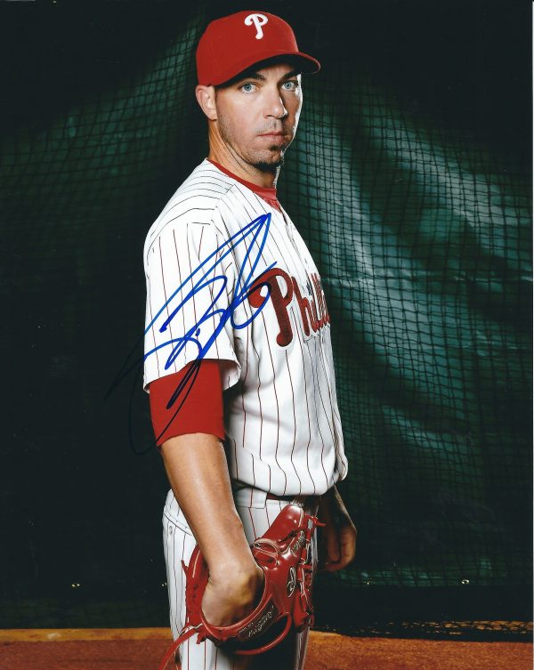 AUTOGRAPHED SEAN BURNETT 8X10 Philadelphia Phillies Photo