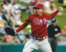 AUTOGRAPHED SEAN BURNETT 8X10 Philadelphia Phillies Photo