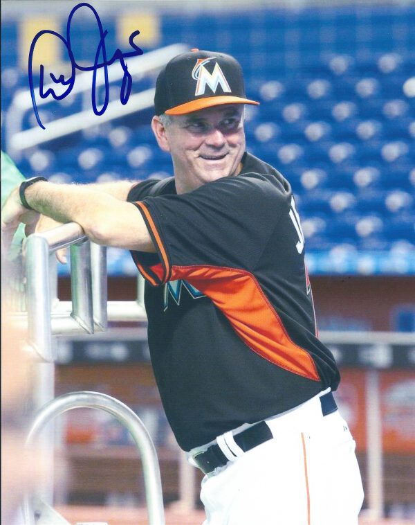 AUTOGRAPHED DAN JENNINGS 8X10 Miami Marlins Photo