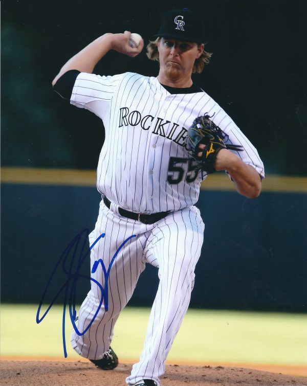 AUTOGRAPHED JON GRAY 8X10 Colorado Rockies Photo