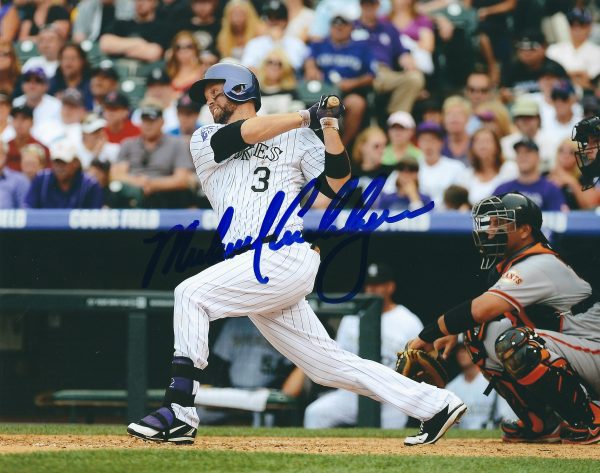 Autographed Michael Cuddyer 8x10 Colorado Rockies  photo - w/COA