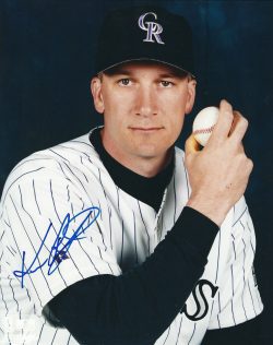 AUTOGRAPHED KEVIN RITZ 8X10 Colorado Rockies Photo