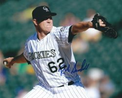 AUTOGRAPHED ROB SCAHILL 8X10 Colorado Rockies Photo