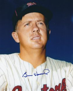 AUTOGRAPHED BRUCE HOWARD 8X10 Washington Senators Photo