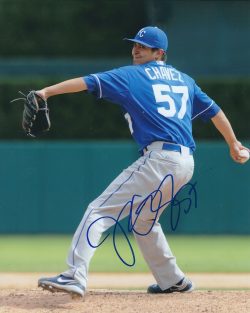 AUTOGRAPHED JESSE CHAVEZ 8X10 Kansas City Royals Photo