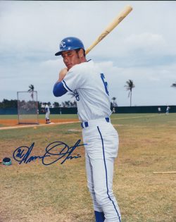 AUTOGRAPHED AMOS OTIS 8X10 photo KC Royals