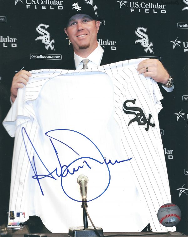AUTOGRAPHED ADAM DUNN  8X10 Chicago White Sox Photo
