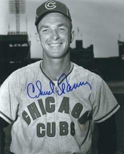 AUTOGRAPHED CHUCK TANNER 8X10 Chicago Cubs Photo