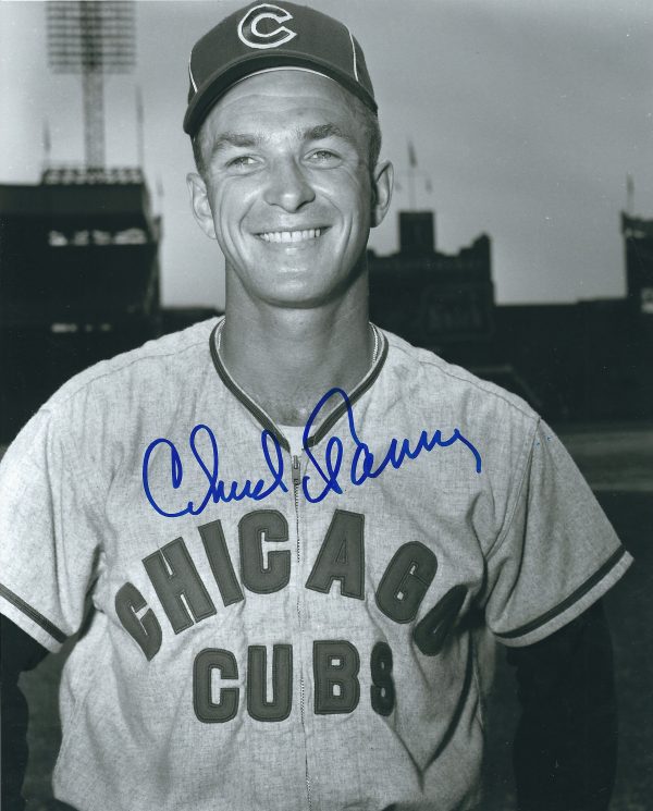 AUTOGRAPHED CHUCK TANNER 8X10 Chicago Cubs Photo