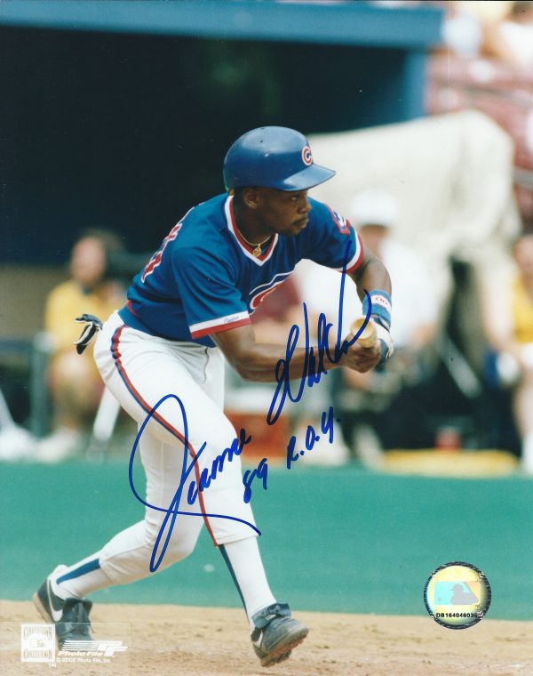 AUTOGRAPHED JEROME WALTON 8X10 Chicago Cubs Photo