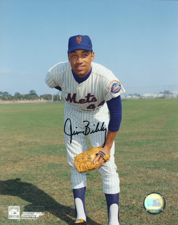 AUTOGRAPHED JIM BIBBY 8X10 New York Mets photo