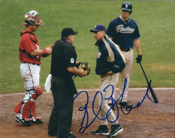 AUTOGRAPHED BUD BLACK 8X10 San Diego Padres photo