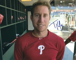 AUTOGRAPHED TY KELLY 8X10 Philadelphia Phillies Photo