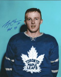 Autographed GERRY CHEEVERS 8x10 Toronto Maple Leafs  photo