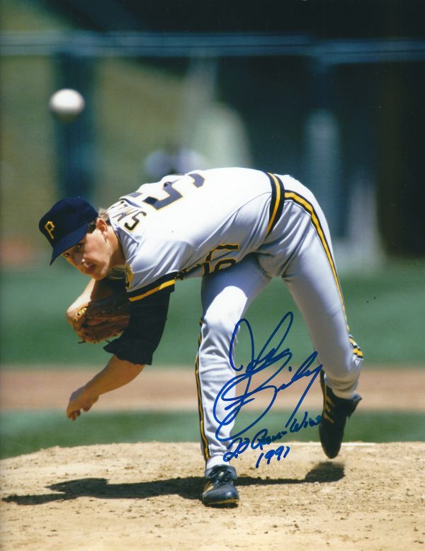 Autographed JOHN SMILEY 8X10 Pittsburgh Pirates Photo