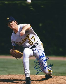 Autographed JOHN SMILEY 8X10 Pittsburgh Pirates Photo