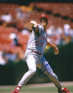 AUTOGRAPHED JOHN SMILEY 8X10 Cincinnati Reds Photo