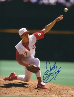 AUTOGRAPHED JOHN SMILEY 8X10 Cincinnati Reds Photo