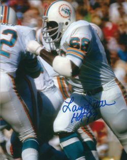 Autographed LARRY LITTLE 8X10 Miami Dolphins  photo