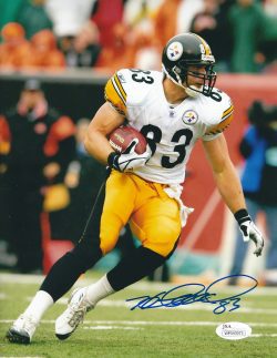 Autographed HEATH MILLER 8X10 Pittsburgh Steelers Photo JSA