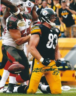 Autographed HEATH MILLER 8x10 Pittsburgh Steelers Photo JSA