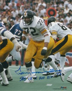 Autographed GERRY MULLINS 8X10 Pittsburgh Steelers Photo