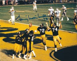 Autographed GERRY MULLINS 8X10 Pittsburgh Steelers Photo