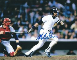 AUTOGRAPHED MIKE EASLER 8X10 NEW YORK YANKEES photo