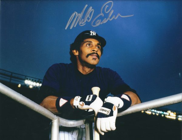 AUTOGRAPHED MIKE EASLER 8X10 NEW YORK YANKEES photo