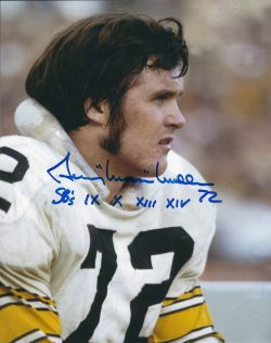 Autographed GERRY MULLINS 8X10 Pittsburgh Steelers Photo