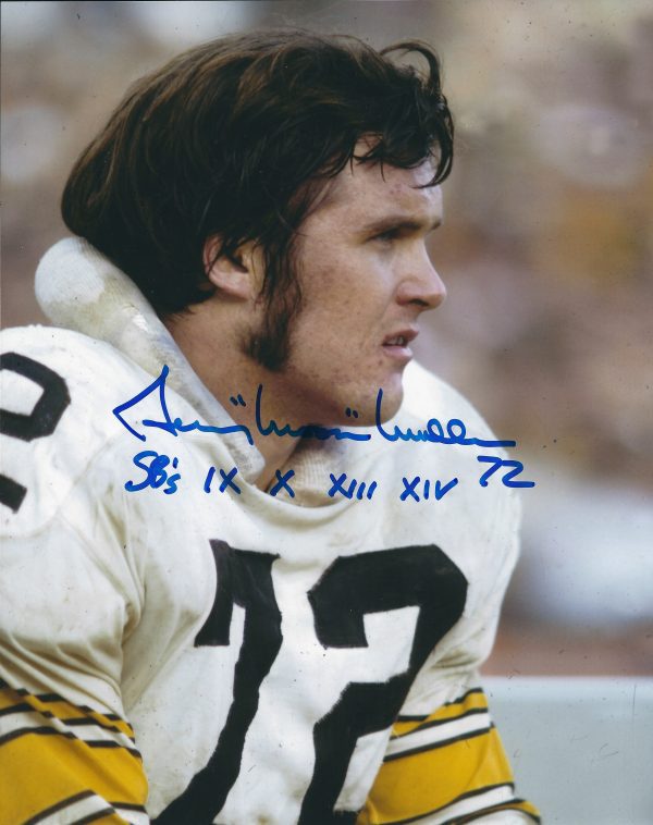 Autographed GERRY MULLINS 8X10 Pittsburgh Steelers Photo