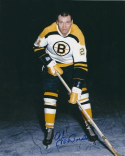 Autographed AB MCDONALD 8X10 Boston Bruins  Photo