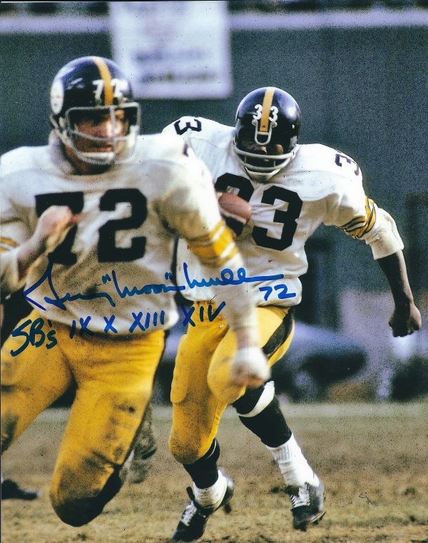 Autographed GERRY MULLINS 8X10 Pittsburgh Steelers Photo