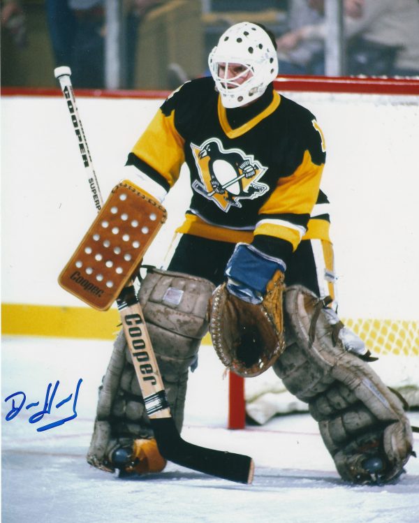 Autographed DENIS HERRON 8x10 Pittsburgh Penguins Photo