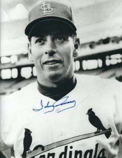 AUTOGRAPHED JOHNNY ROMANO 8X10 St. Louis Cardinals photo