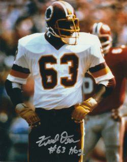 Autographed FRED DEAN 8x10 Washington Redskins Photo