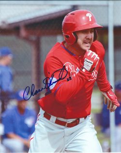 AUTOGRAPHED CHASE D'ARNAUD 8X10 Philadelphia Phillies Photo