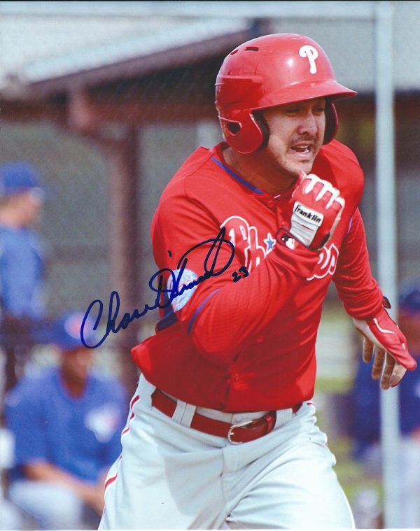 AUTOGRAPHED CHASE D'ARNAUD 8X10 Philadelphia Phillies Photo