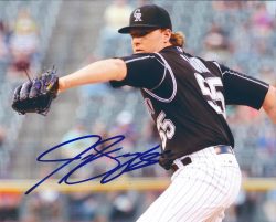 AUTOGRAPHED JON GRAY 8X10 Colorado Rockies Photo