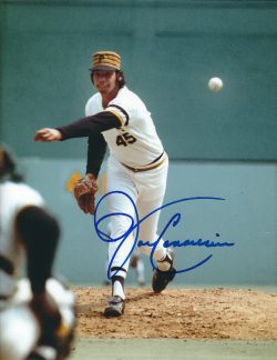 Autographed JOHN CANDELARIA 8X10 Pittsburgh Pirates Photo