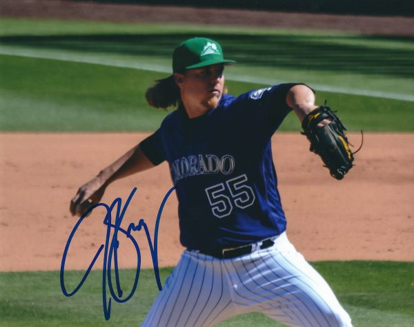 AUTOGRAPHED JON GRAY 8X10 Colorado Rockies Photo