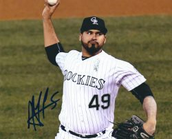 AUTOGRAPHED ANTONIO SENZATELA 8X10 Colorado Rockies Photo